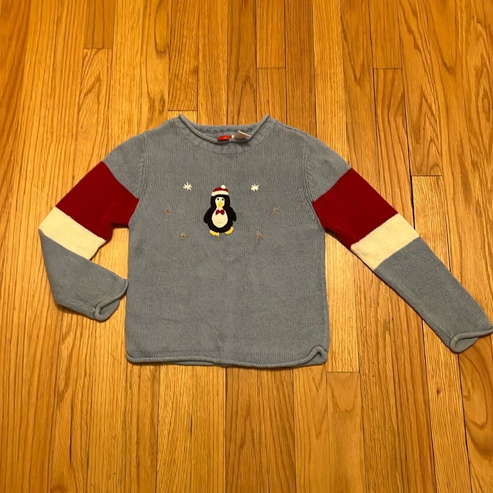 Penguin Holiday Christmas Sweater size 6 6X Excellent Condition